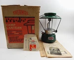 Vintage Thermos Lantern Model 8326 Big Hat Gas Camping Light Lamp Green W/ Box. Fixed Price $99.95.