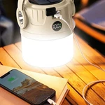 Dual Light Source Solar Camping Lamp With Waterproof Design For Outdoors. Fixed Price $13.89.