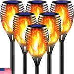 Awethone 6-pack Solar Torch Lights Outdoor Flickering Flame Garden Patio Decor. Fixed Price $98.35.