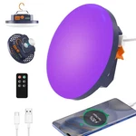 96 Led 395nm Uv / 6500k Flashlight Camping Blacklight , 10000mah Rechargeable.... Fixed Price $49.03.