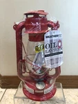 Kerosene Oil Lantern Red Glass Globe Indoors Outdoors Hurricane Weatherrite 5554. Fixed Price $25.00.