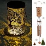 36" Solar Wind Chimes Hanging Lights Outdoor Detachable Led Lantern Metal Win.... Fixed Price $37.12.