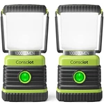 Led Camping Lantern, Consciot Battery Powered Assorted Sizes , Colors. Fixed Price $20.68.