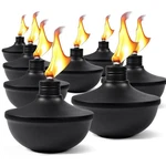 8-pack Upgraded Tabletop Torches, 24 Oz Citronella Torch Lights, Refillable T.... Fixed Price $57.64.
