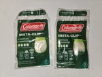 Coleman Insta-clip Mantles Lot Of 2 (4 Pks) 21a124 #21 Sock Style New Vtg. Fixed Price $14.99.