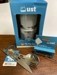 Ust Camp Set With 30-day Duro Grey 1000 Lumen Led, Fire Starter, Utensils. Fixed Price $40.00.