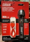 Coleman Classic Usb Recharge 800 Lumens Led Flashlight (brand New Sealed). Fixed Price $22.99.