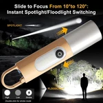 Dawnrise Led Camping Lantern, Outdoor Flashlight Rechargeable Work Light Us. Fixed Price $12.73.