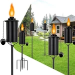 Kintkita Garden Torches For Outside 6 Pack Upgraded 62 Inch Metal. Fixed Price $76.87.