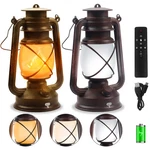 Led Lantern 2 Pack Bronze Rechargeable Waterproof Flickering Flame Wondrastical. Fixed Price $51.99.