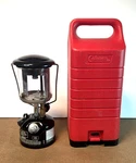 Vintage 12/91 Coleman Peak 1 222b Lantern With Hard Case.. Fixed Price $62.97.