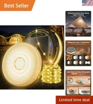 Water-resistant 49.2ft Led Camping Lights With 5400mah Power Bank & 11 Modes. Fixed Price $61.19.