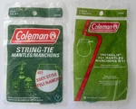 4 New Coleman String Tie Lantern Mantles - 2 Per Pack (#21a102 & 21b122) Nos. Fixed Price $11.95.