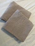 2 Hearth & Hand With Magnolia Beige Linen / Cotton King Pillow Shams. Fixed Price $20.00.