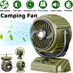 6000mah Camping Fan W/led Light Rechargeable Power Bank Oscillating Turbo Boost. Fixed Price $24.89.