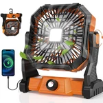 Portable Camping Fan,20000mah Rechargeable Battery Powered Fan With Led Lantern,. Fixed Price $57.73.