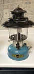 Vintage Sears Roebuck Blue 476 Big Hat Two Mantle Gas Lantern Coleman 6/1965. Fixed Price $210.00.