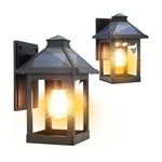 2 Pack Solar Wall Lanterns Outdoor With 3 Modes, Dusk To Dawn Motion Sensor L.... Fixed Price $91.89.