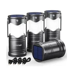 Lichamp 4-pack Solar Camping Lantern, Usb Rechargeable Led Lanterns... Fast Ship. Fixed Price $70.10.
