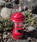 Red Coleman Lantern Fluorescent Twin Tube Model 5344-700 Camping Gear. Fixed Price $17.99.