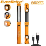 Everbrite 2-pack 1000lm Led Work Light Rechargeable 4 Lighting Modes. Fixed Price $31.99.
