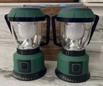 Woodland Creek Led Lanterns Set Of 2 Green Outdoor Camping. Fixed Price $15.99.