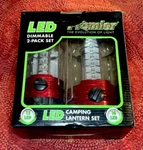 Promier The Evolution Of Light 2 Red Camping Lanterns, 18 Leds & 12 - New. Fixed Price $24.50.