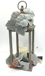 Bee & Willow Decorative Wood Lantern With Candle Leaves Decor 21.5 H X 7.5 W. Fixed Price $12.23.