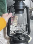 Lamplight Farms Oil Lantern Black Metal Glass Ga02 Cordless Incandescent. Fixed Price $51.00.