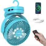 Camping Fan With Remote Control - 12000mah Rechargeable Battery Powered Fan, Cam. Fixed Price $57.45.