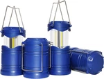Led Camping Lantern, 4 Pack Battery Powered Flashlight For Power Outages, Portab. Fixed Price $43.99.