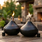 Seraphic Citronella Torch Candles For Outdoor Patio And 2 Count, Black Finish. Fixed Price $71.23.