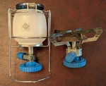 Gaz Lumogaz 470 Backpacking/camping Light, Lantern & Turbo 270 Stove Burner. Fixed Price $20.00.