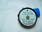Coleman 220f Lantern Valve Knob 407-6491 Black In Color + Direction Disk. Fixed Price $6.99.