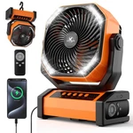 Kitwlemen Camping Fan With Light - 20000mah Rechargeable Battery Fan, 60hrs M.... Fixed Price $66.49.