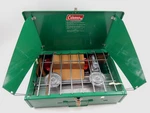 Vintage 1974 Coleman 425e 2 Burner Camp Stove 10/74 Nos Unused Complete Read. Fixed Price $134.95.