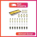 Spurtar 32pcs Interior Car Lights Extra Bright White Dome Map Tail Led Bulbs Lig. Fixed Price $16.77.