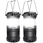 2 Pack Led Battery Operated Lanterns Waterproof Camping Lights For Emergencies. Fixed Price $15.85.