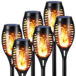 Toodour Solar Torch Flame Lights, 6 Pack Lights Outdoor With Flickering.... Fixed Price $32.92.