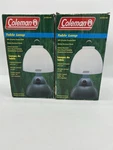 Vtg Set Of 2 Coleman Table Lamp 5370h190 Camping Tabletop Lantern Battery 1998. Fixed Price $34.97.