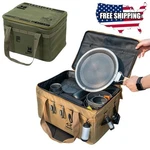Outdoor Folding Camping Storage Box Large Capacity Tactical Picnic Bag. Fixed Price $29.99.