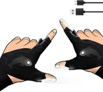 Led Rechargeable Flashlight Gloves, Valentines Day Gifts For Him Men Boyfriend H. Fixed Price $23.89.
