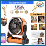 Amacool 20000mah Rechargeable Camping Fan With Light 58h Run Whisper Quiet. Fixed Price $117.49.