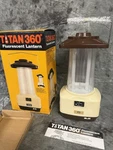 Vintage Titan 360 Fluorescent Camping Lantern New Old Stock Rechargeable Sears. Fixed Price $28.95.