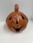Weathered Terracotta Jack O Lantern Pumpkin Halloween Glazed Pottery 12. Fixed Price $20.01.