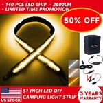 51 Inch Camping Light Led Soft Strip-white & Amber-2600lm-ip67 Waterproof. Fixed Price $39.99.