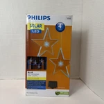 Philips Blue Led Hanging Star Light Set Solar Powered & Rechargeable Battery. Fixed Price $30.00.