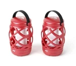 Ozark Trail Led Flame Light Lantern, 100 Lumen, 2 Pack, Red. Fixed Price $11.99.