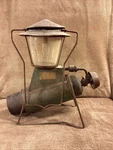 Vtg 50s American Western Field Metal Propane Lantern Original Green. Fixed Price $56.00.
