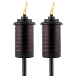 Tiki Metal Black & Orange Easy Install Outdoor Torches, 2-pack 65-inch D. Fixed Price $48.43.